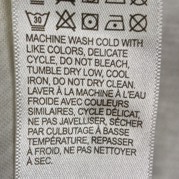 Lucky Brand White Lace Detail Boho Top Small - Picture 9 of 9